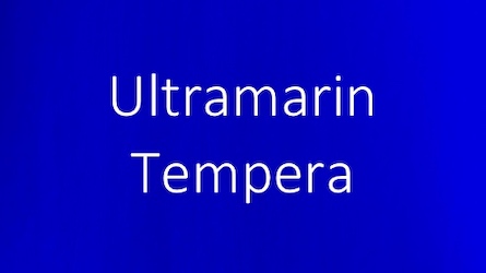Ultramarin tempera wall paint