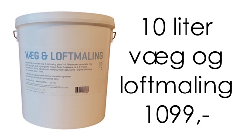 Naturmaling hvid extra til vægge og lofter