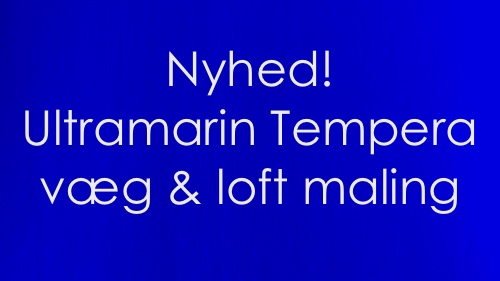 Ultramarin Tempera væg og loftmaliing